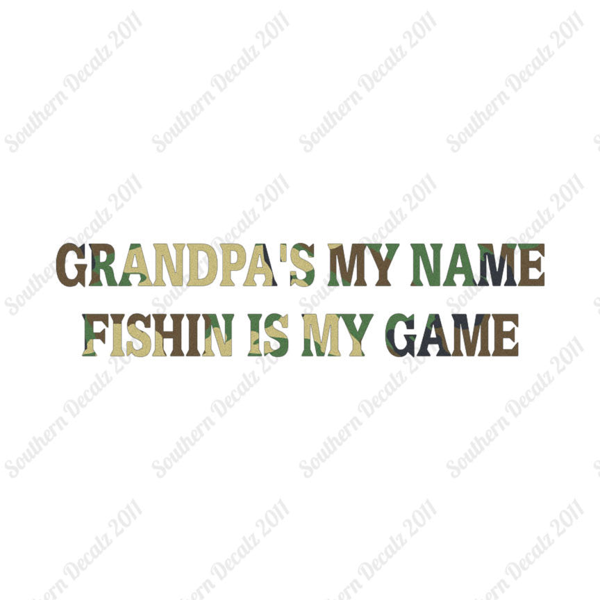 Grandpa Name Fishing Game