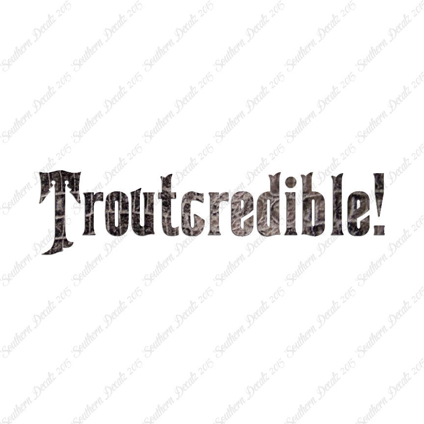 Trout credible Fishing