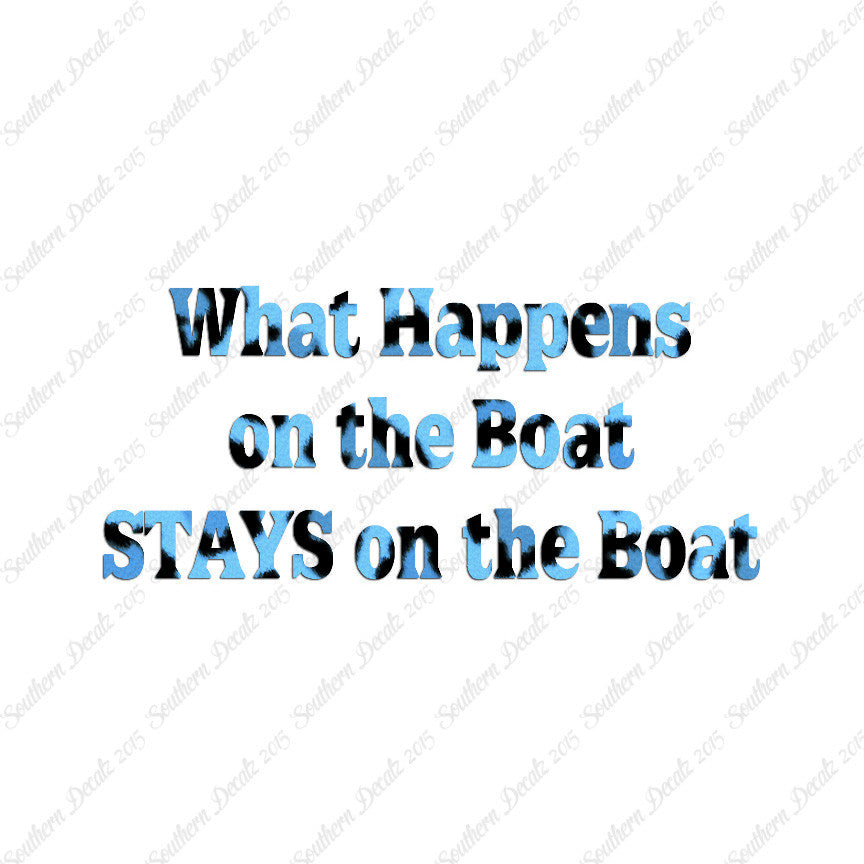 What Happens On The Boat