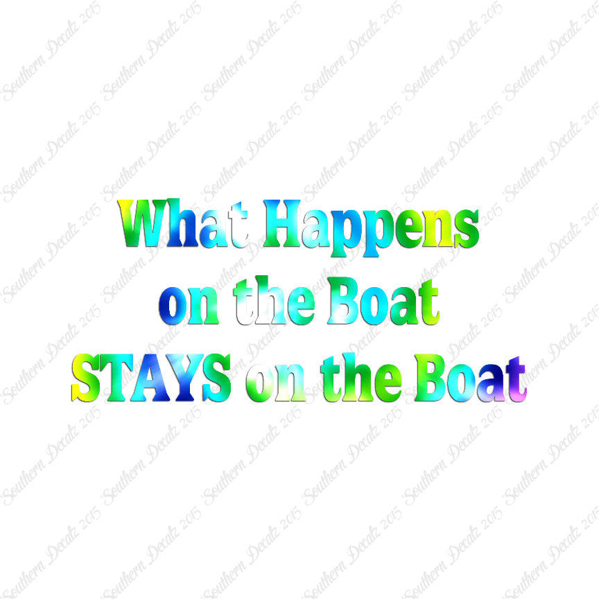 What Happens On The Boat