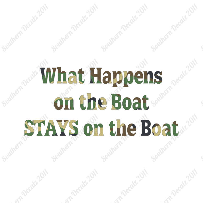 What Happens On The Boat