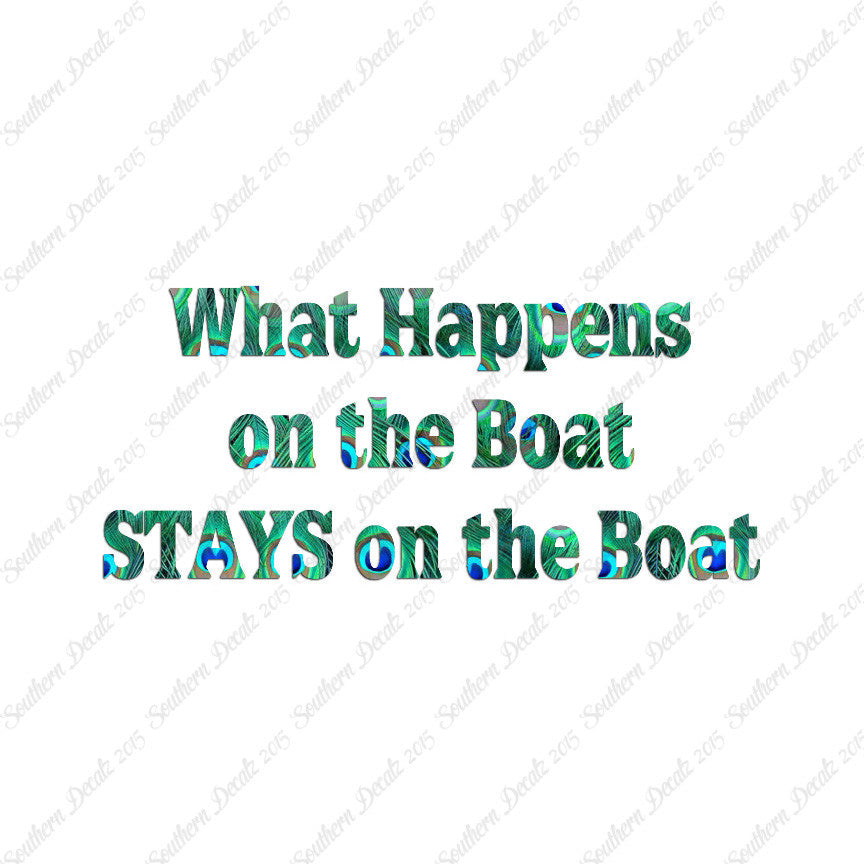 What Happens On The Boat