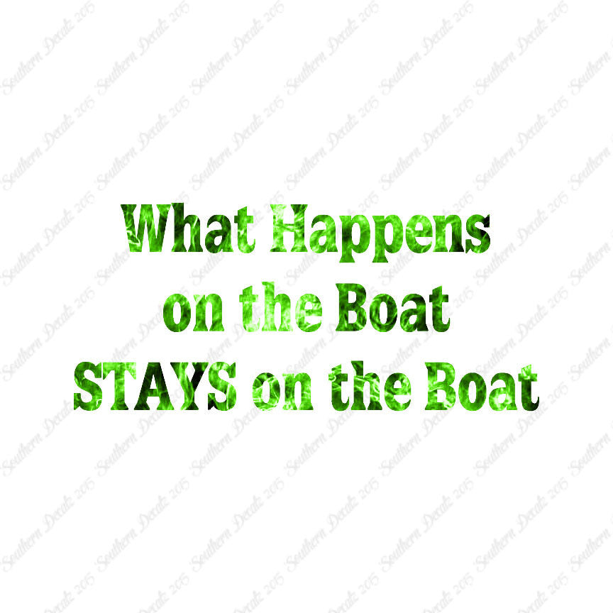 What Happens On The Boat