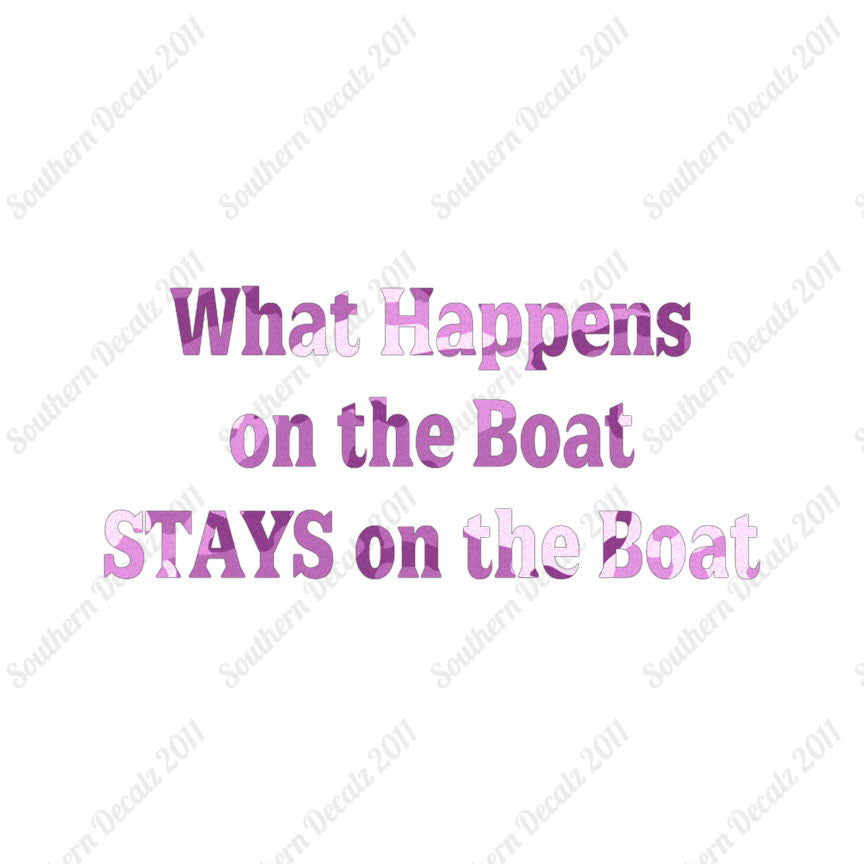 What Happens On The Boat