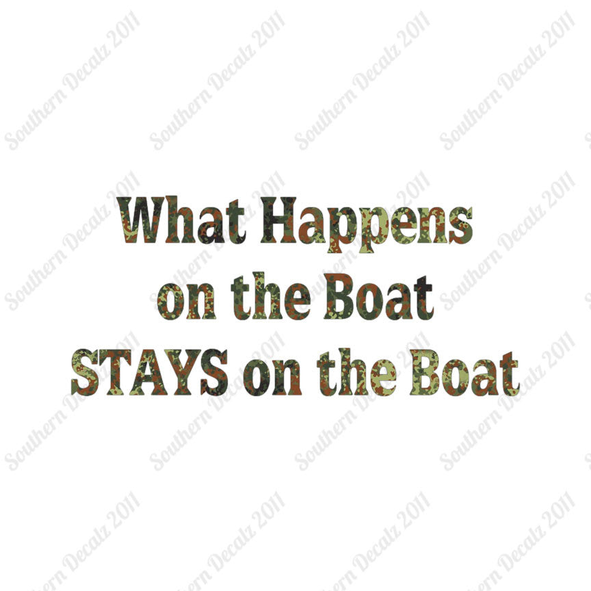 What Happens On The Boat