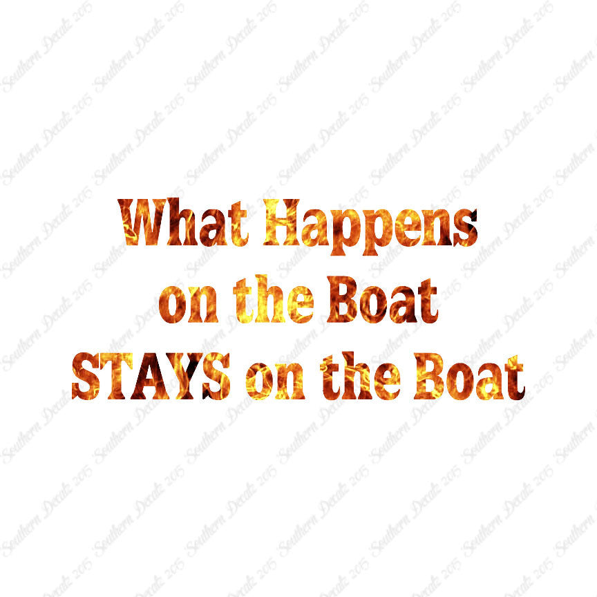 What Happens On The Boat