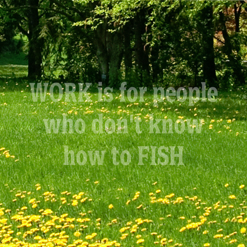 Work Is For People Don't Fish