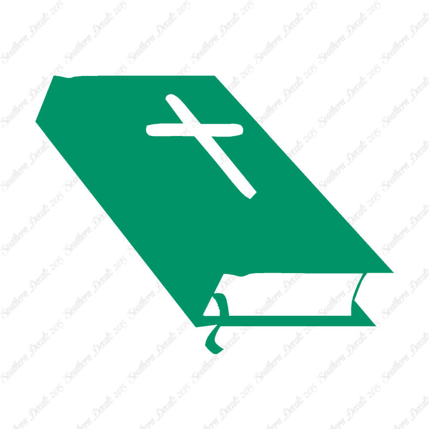 Closed Bible Book Cross