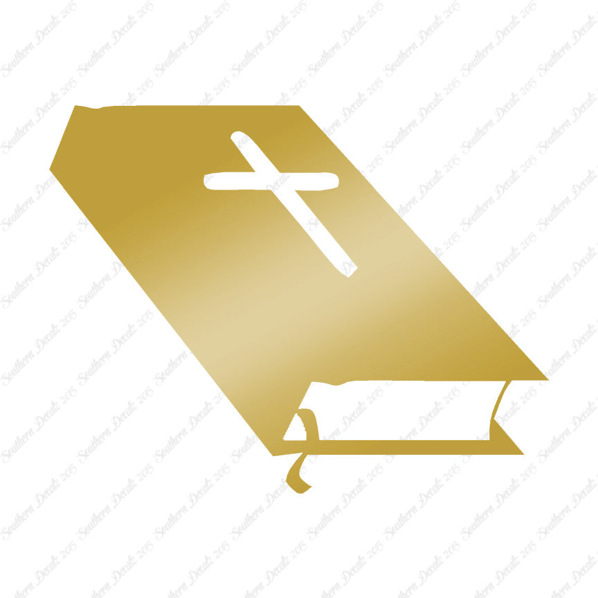 Closed Bible Book Cross