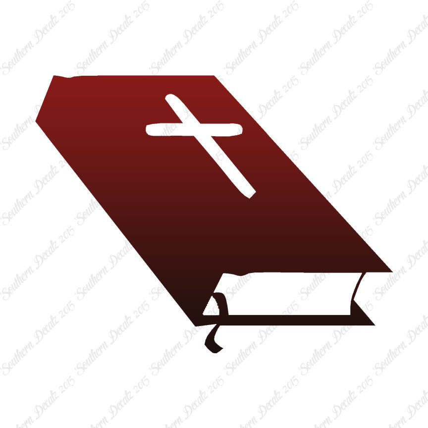 Closed Bible Book Cross