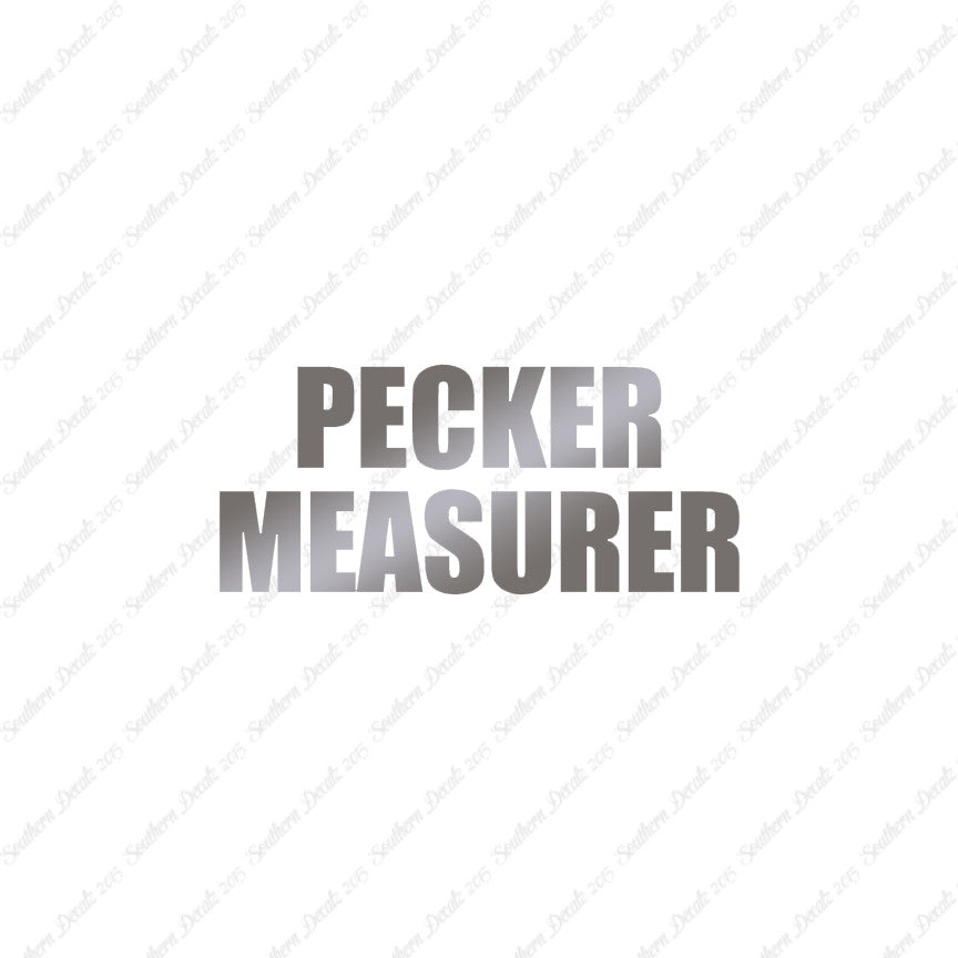 Pecker Measurer