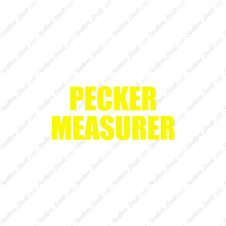 Pecker Measurer
