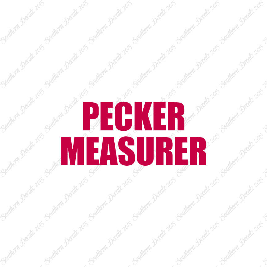 Pecker Measurer