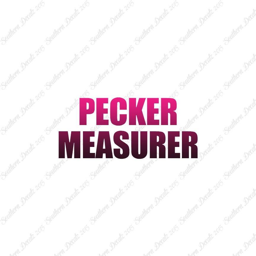 Pecker Measurer