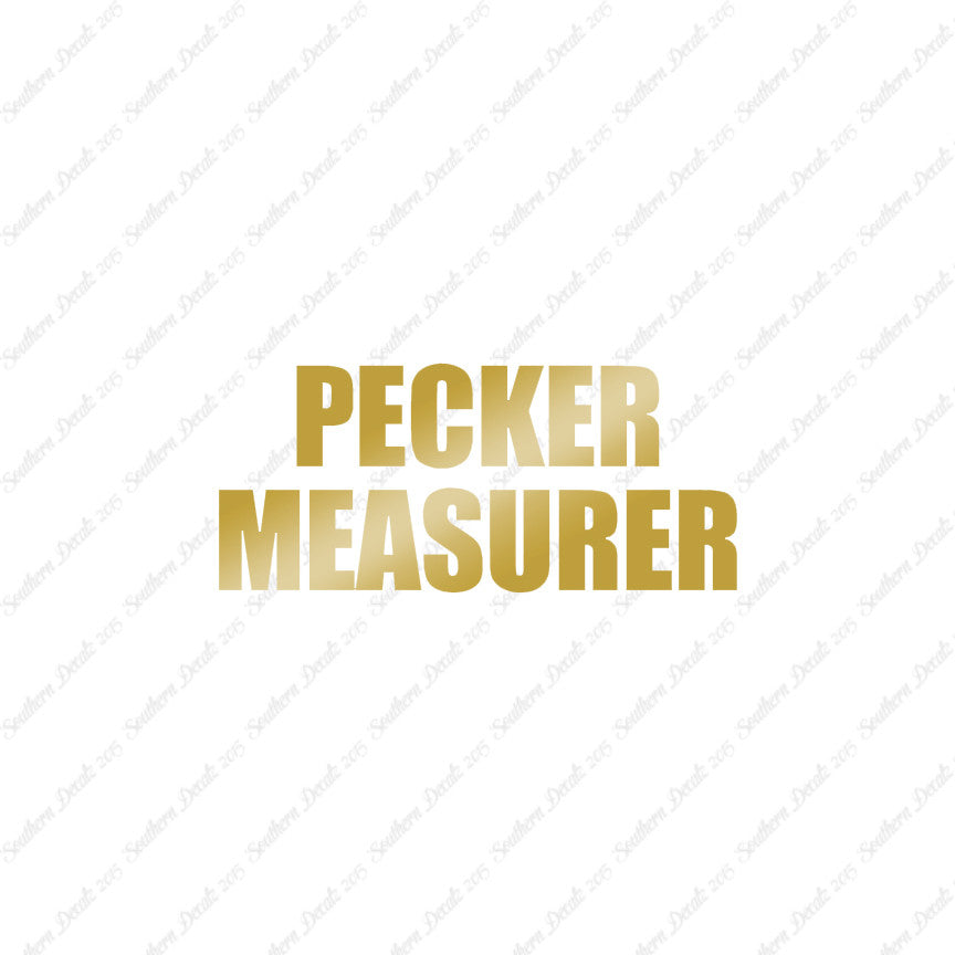 Pecker Measurer