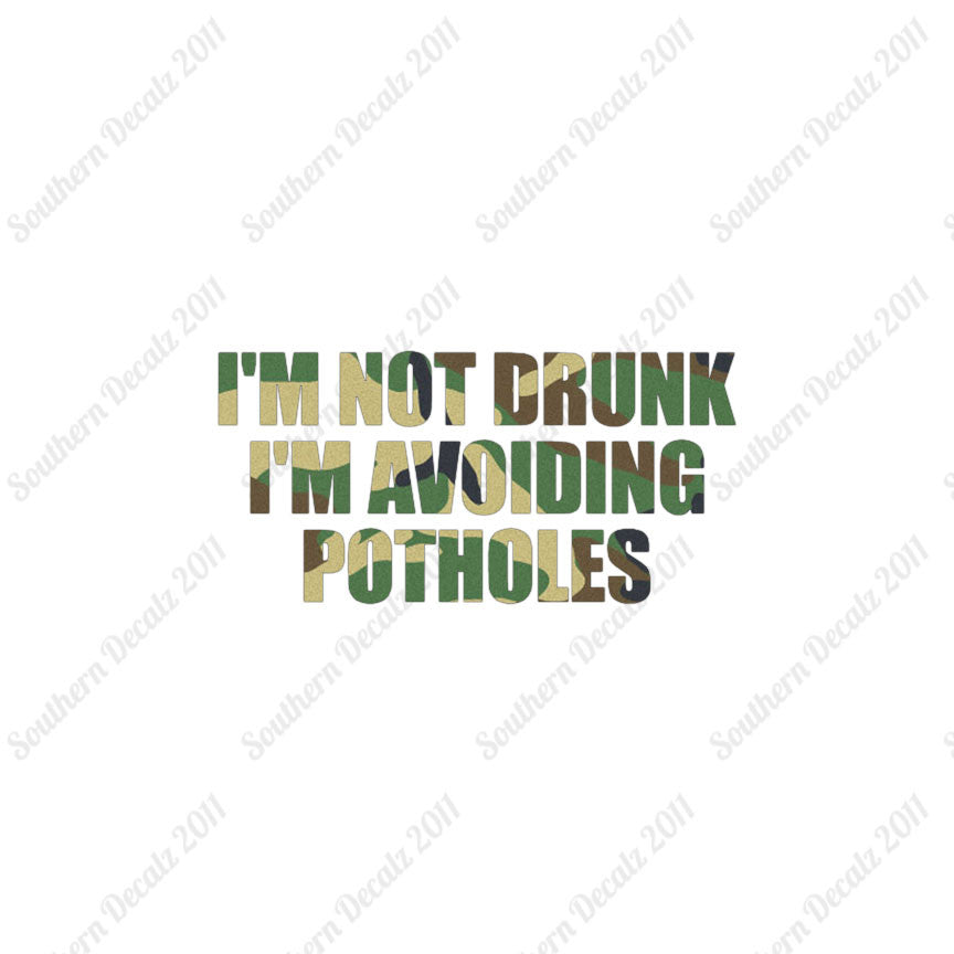 Not Drunk Avoiding Potholes
