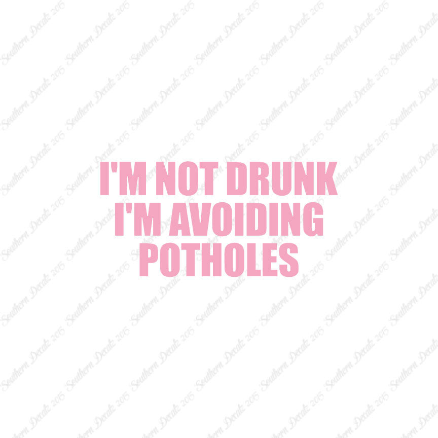 Not Drunk Avoiding Potholes