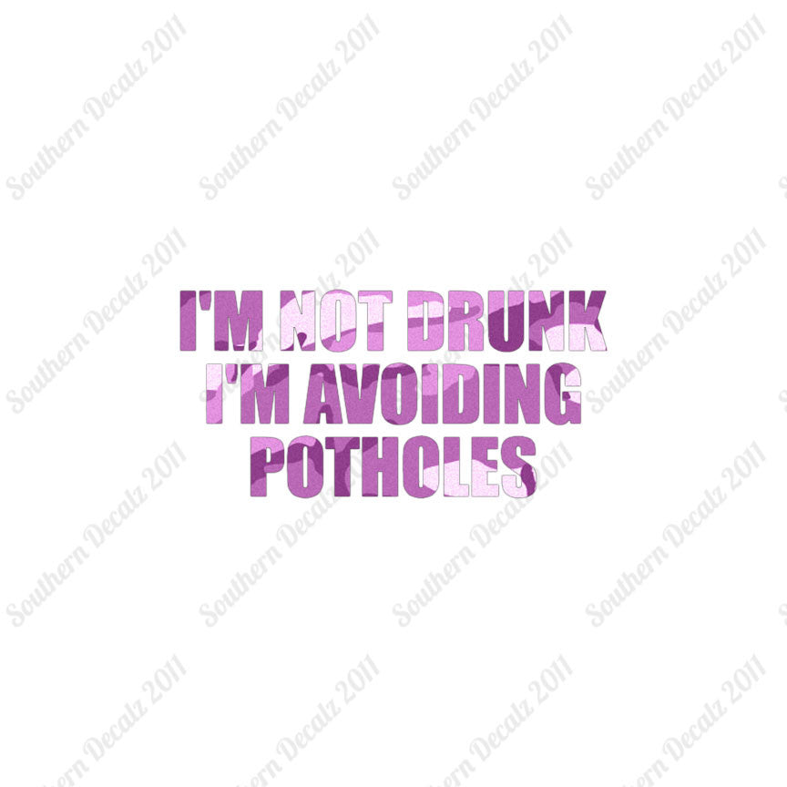 Not Drunk Avoiding Potholes