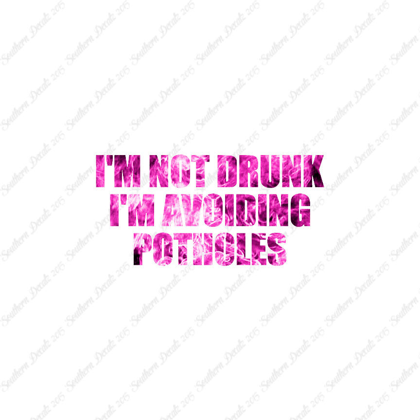 Not Drunk Avoiding Potholes