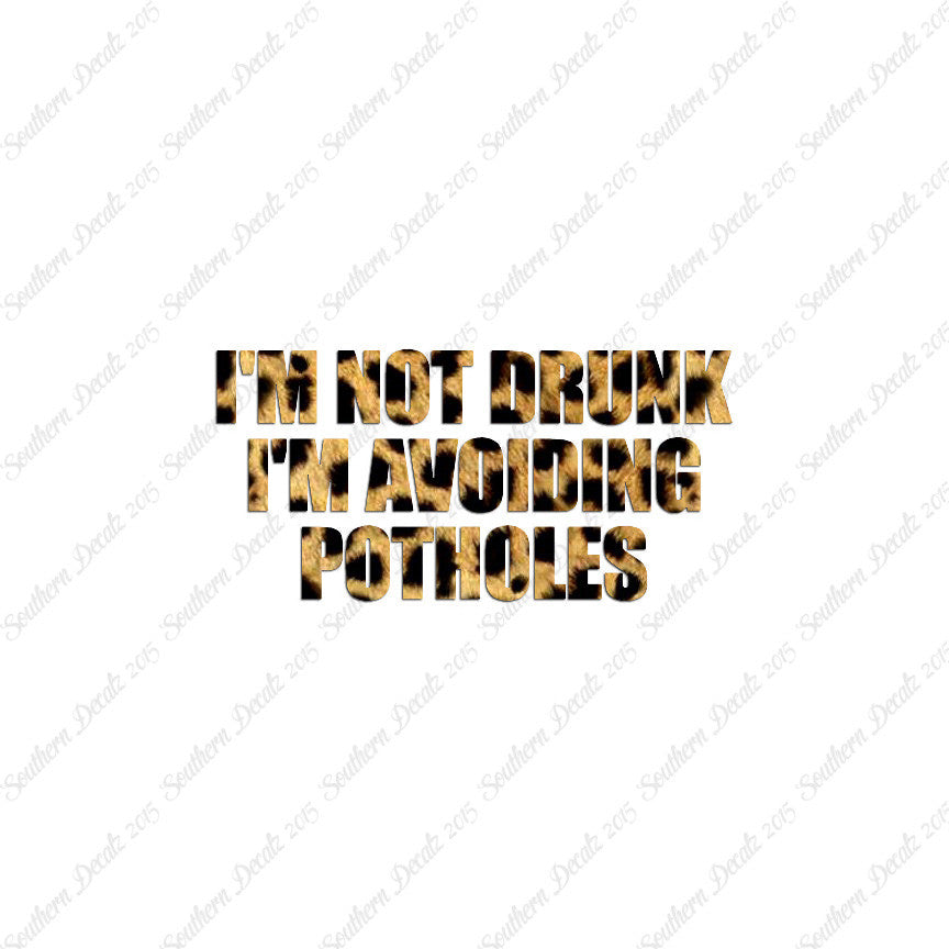 Not Drunk Avoiding Potholes