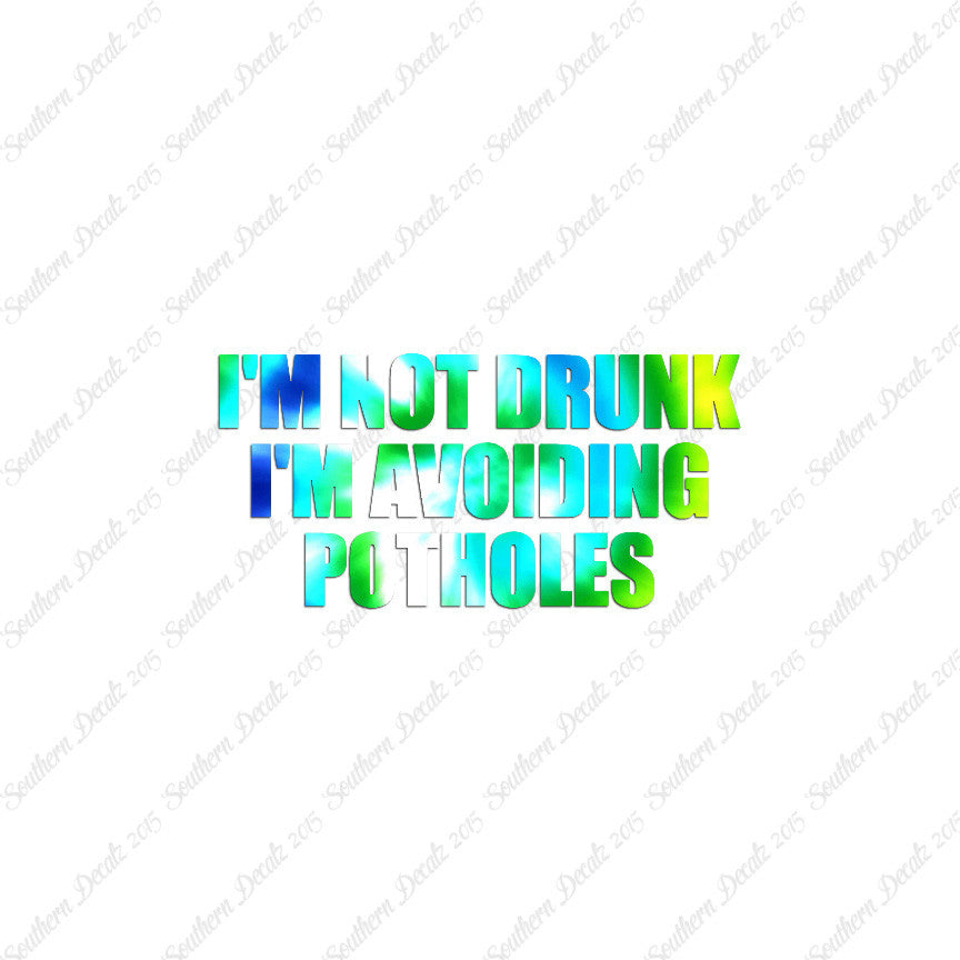 Not Drunk Avoiding Potholes