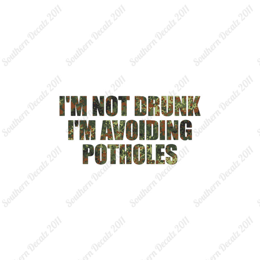 Not Drunk Avoiding Potholes