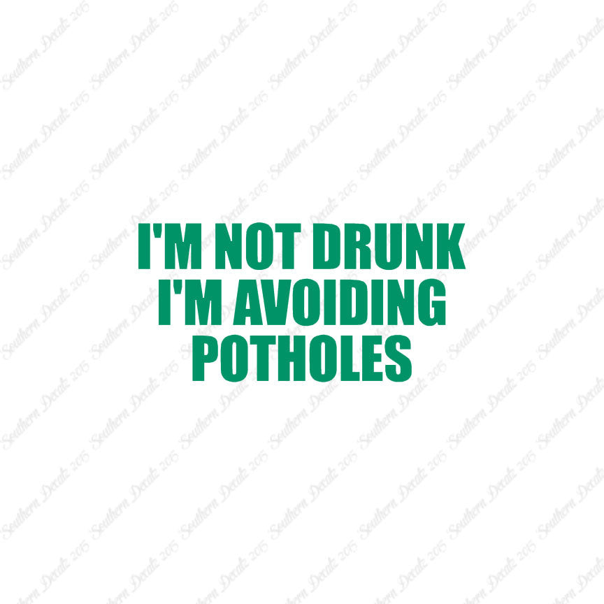 Not Drunk Avoiding Potholes