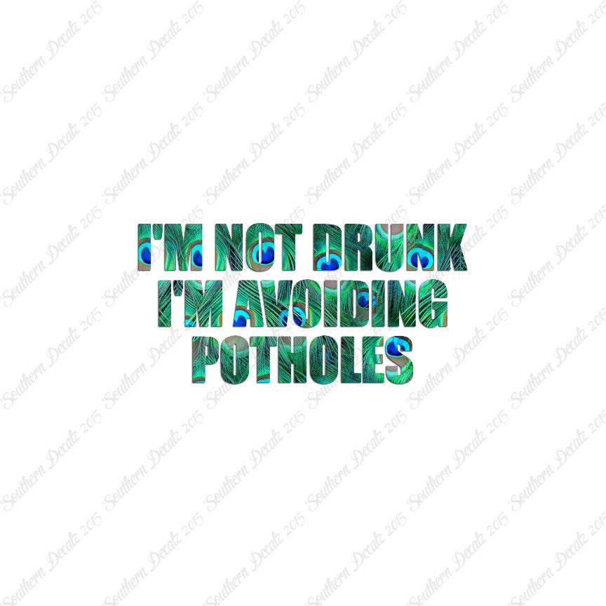 Not Drunk Avoiding Potholes