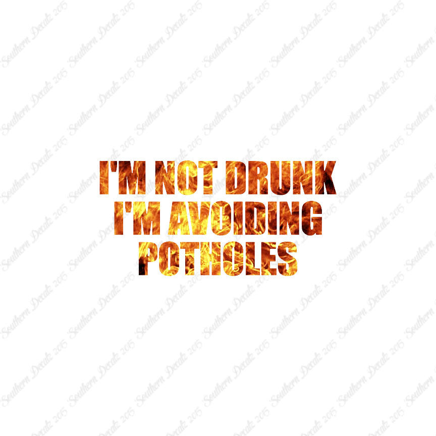 Not Drunk Avoiding Potholes