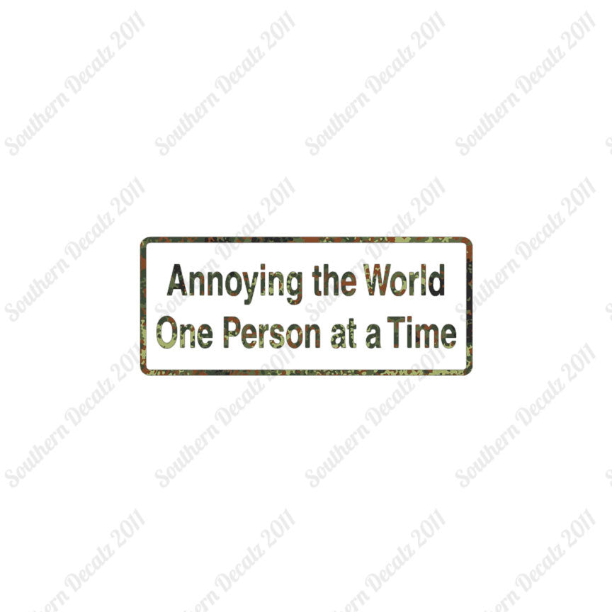 Annoying The World