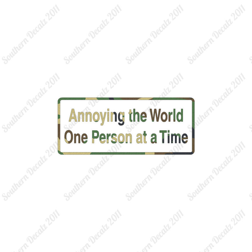 Annoying The World