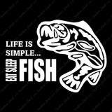 Life Is Simple Eat Sleep Fish