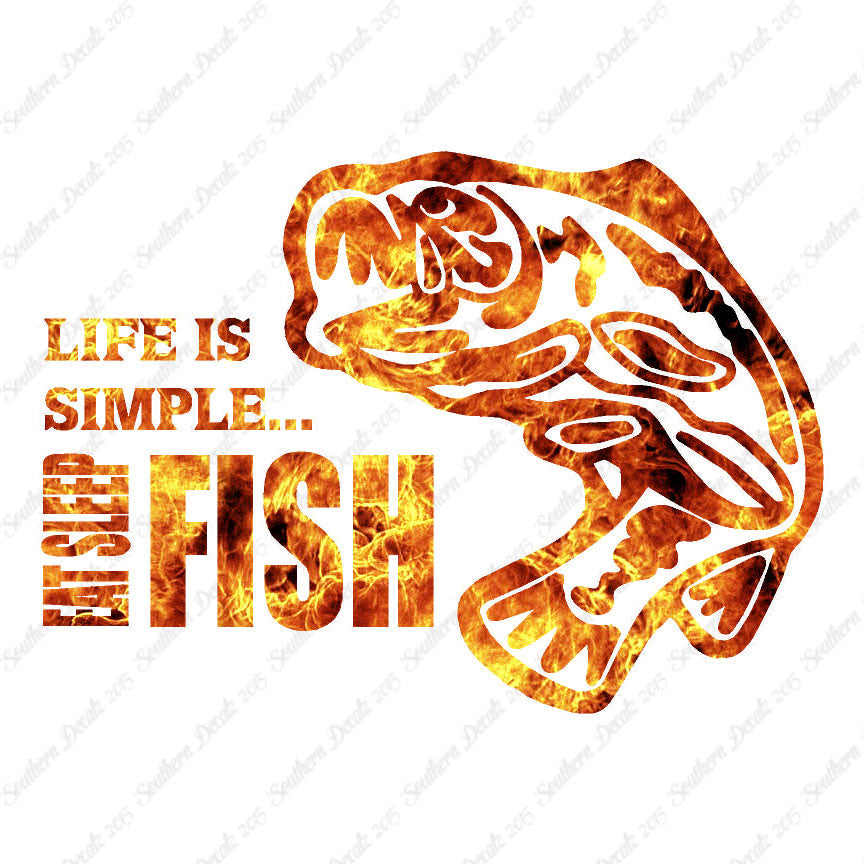 Life Is Simple Eat Sleep Fish
