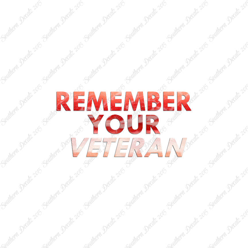 Remember Your Veteran