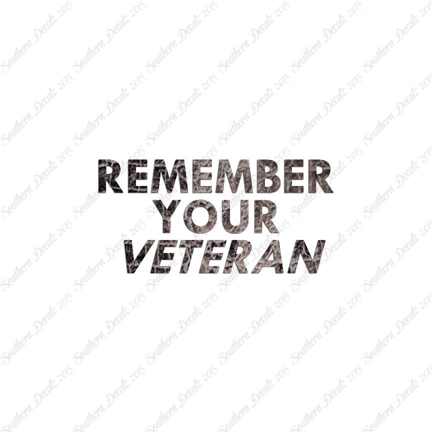 Remember Your Veteran