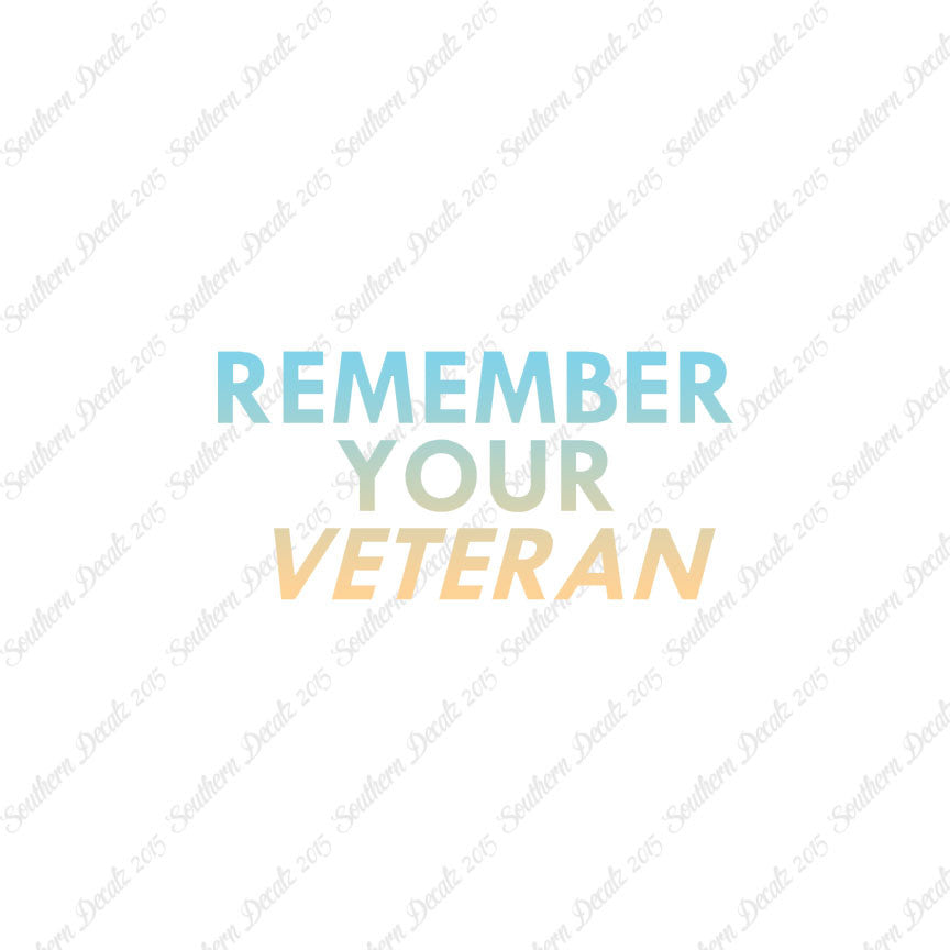 Remember Your Veteran
