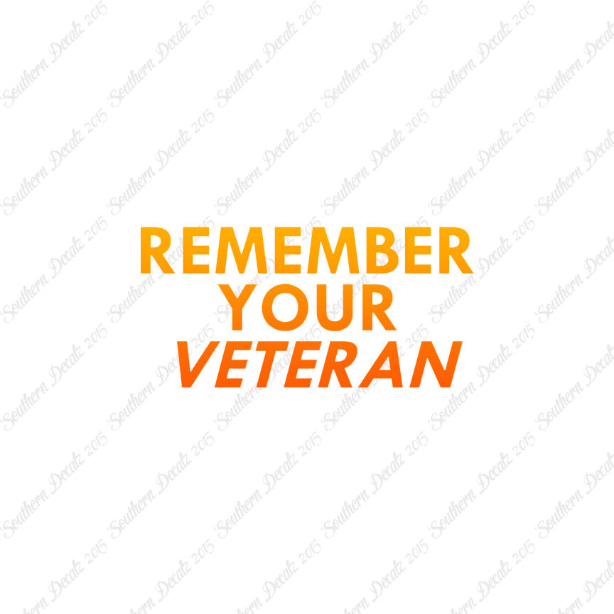 Remember Your Veteran