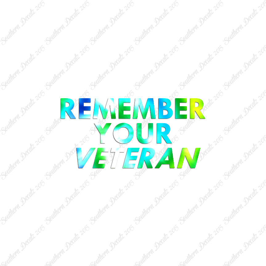 Remember Your Veteran