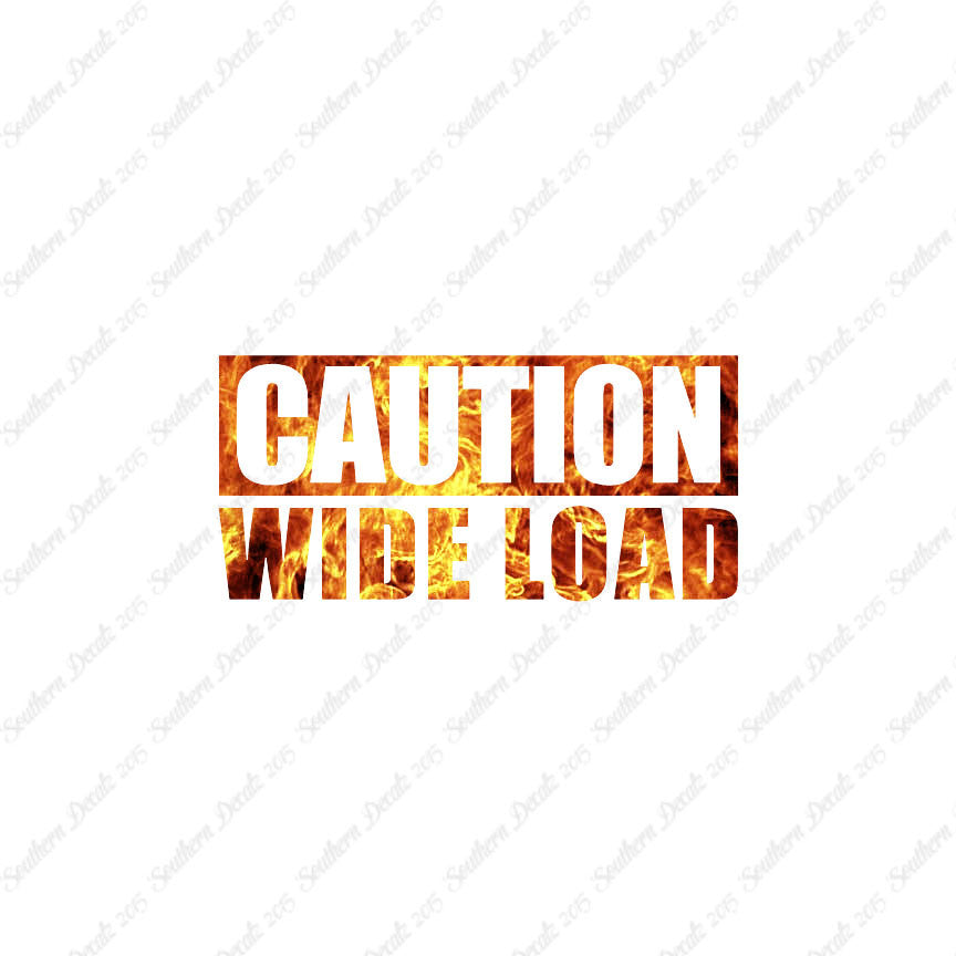 Caution Wide Load