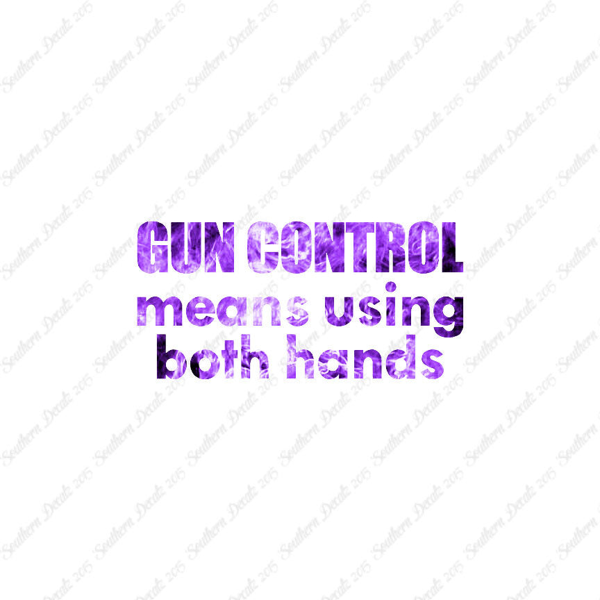 Gun Control Both Hands