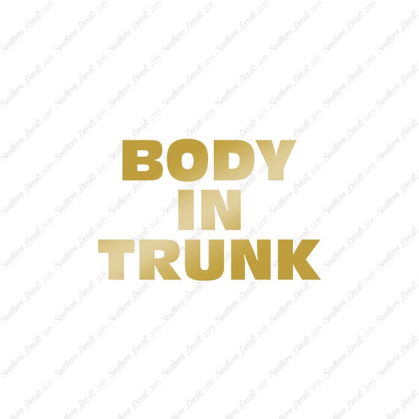 Body In Trunk