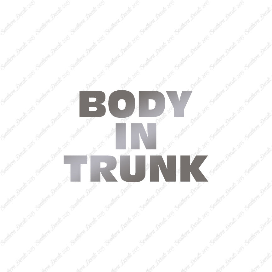 Body In Trunk