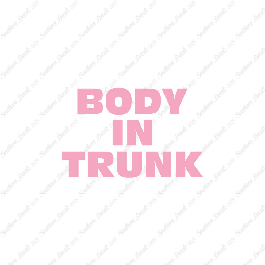 Body In Trunk