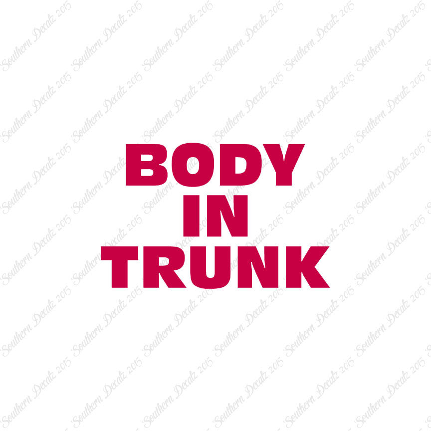 Body In Trunk