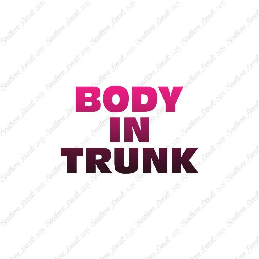 Body In Trunk