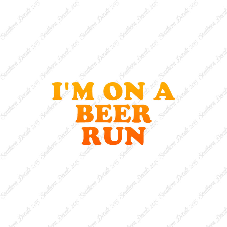 On A Beer Run