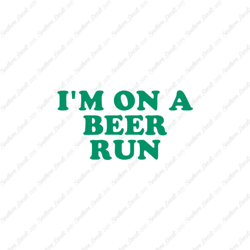 On A Beer Run