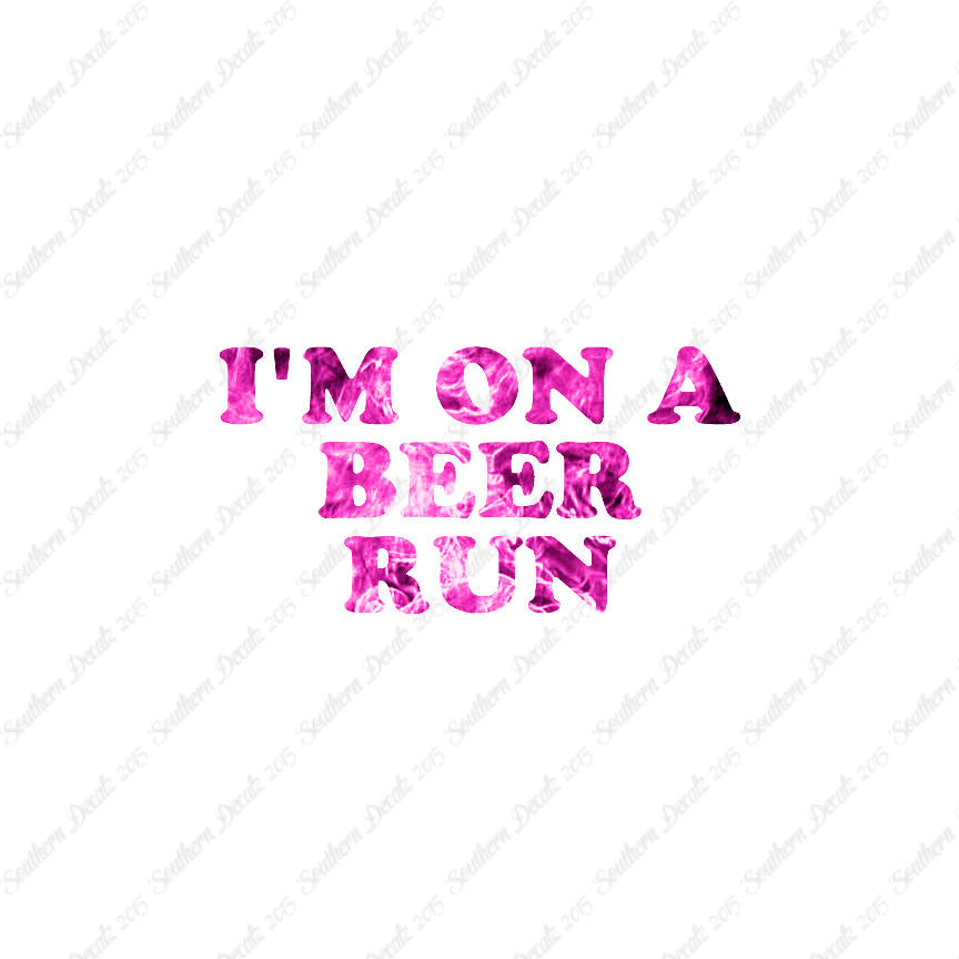 On A Beer Run