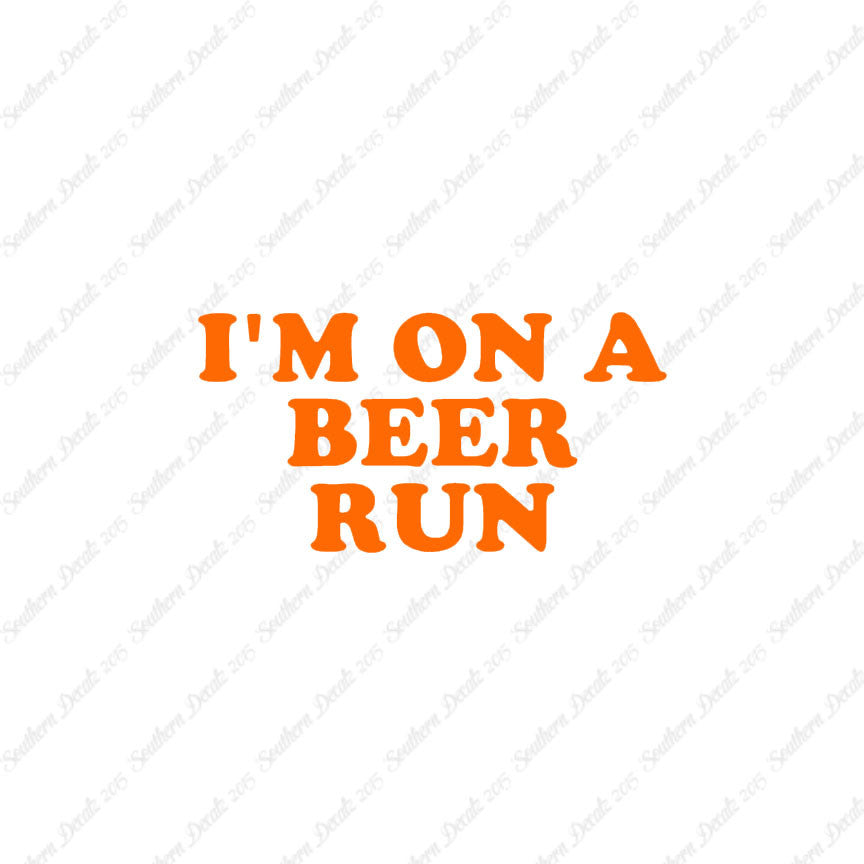 On A Beer Run