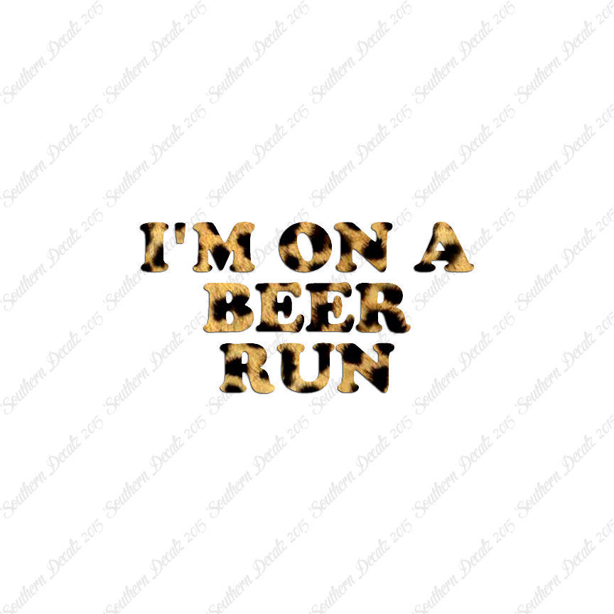 On A Beer Run